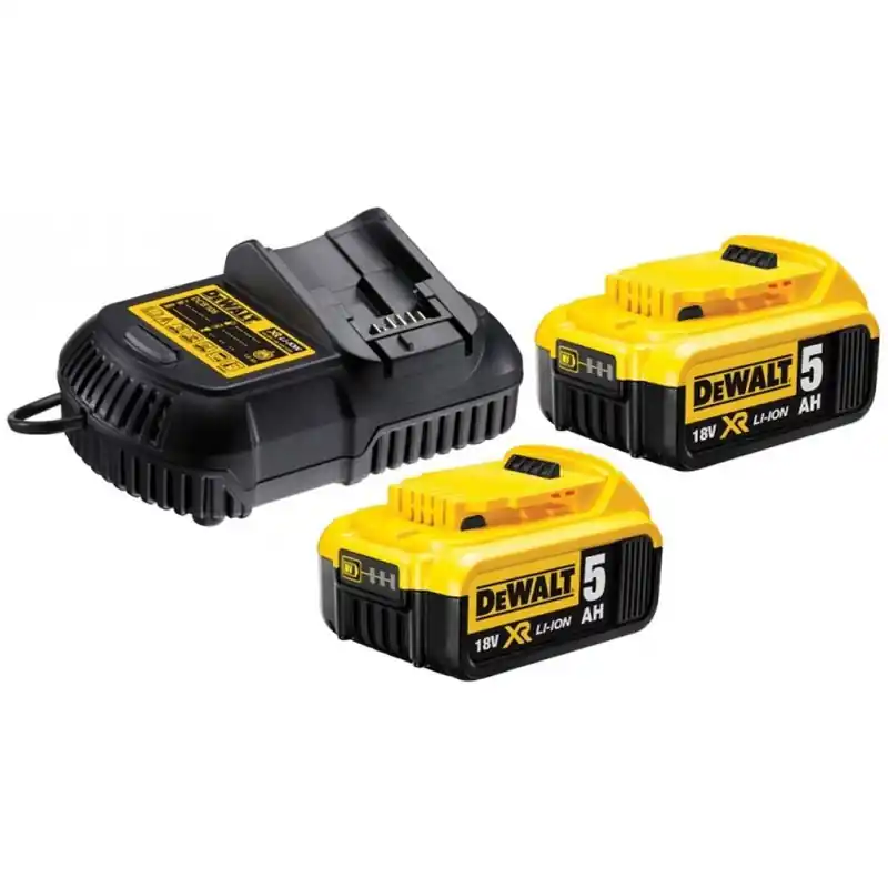 Sale DeWALT DCB115P2-QW Akku-Kit XR Ladegerät DCB115 + 18V 2x5,0Ah