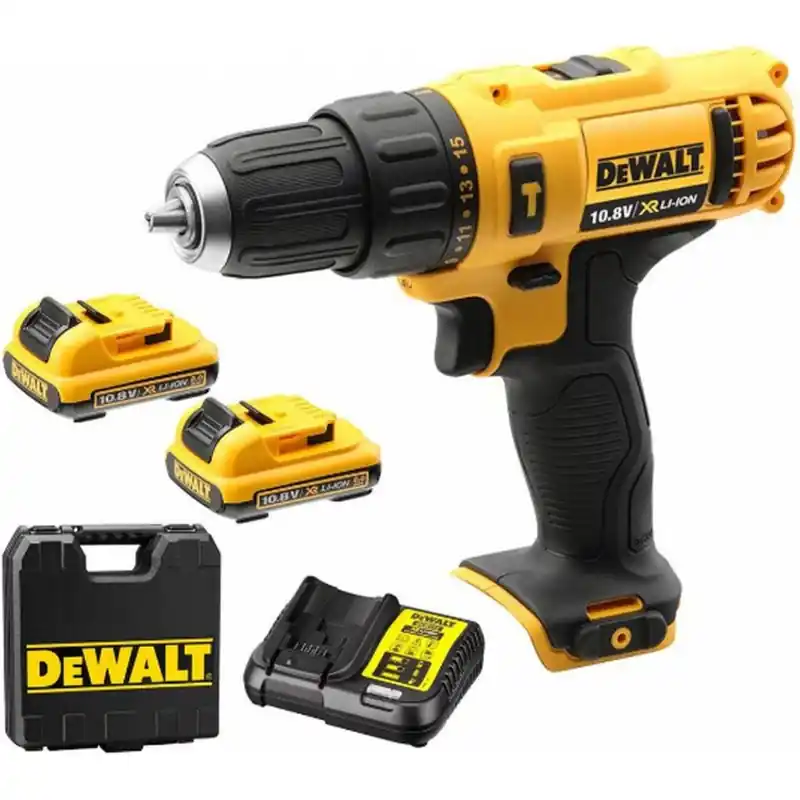 Billig DeWALT DCD716D2-QW Akku Bohrer-Schlagschrauber (30Nm/10,8V/2x2,0Ah) koffer