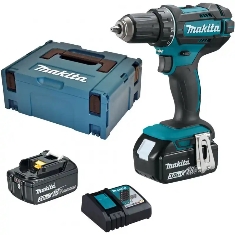 Makita DDF482RFJ Akku-Bohrschrauber Li-ion (2x3,0Ah/18V) Makpac 2 Solange Der Vorrat Reicht