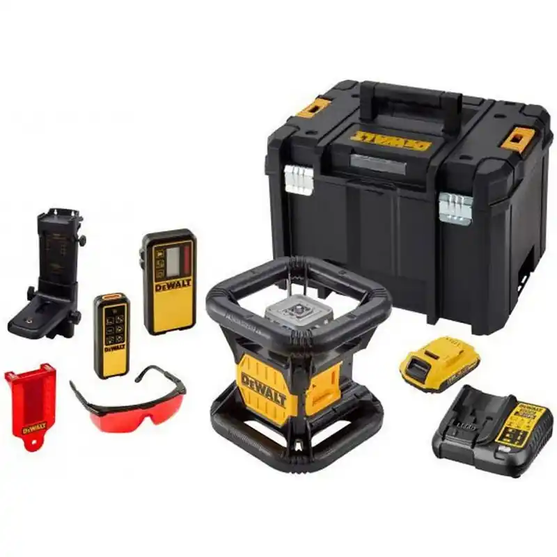 DeWALT DCE079D1R-QW Rotationslaser, Vertikal-Lot doppelt, rot, XR (18V/1x2,0Ah) Tstak box Saisonangebot