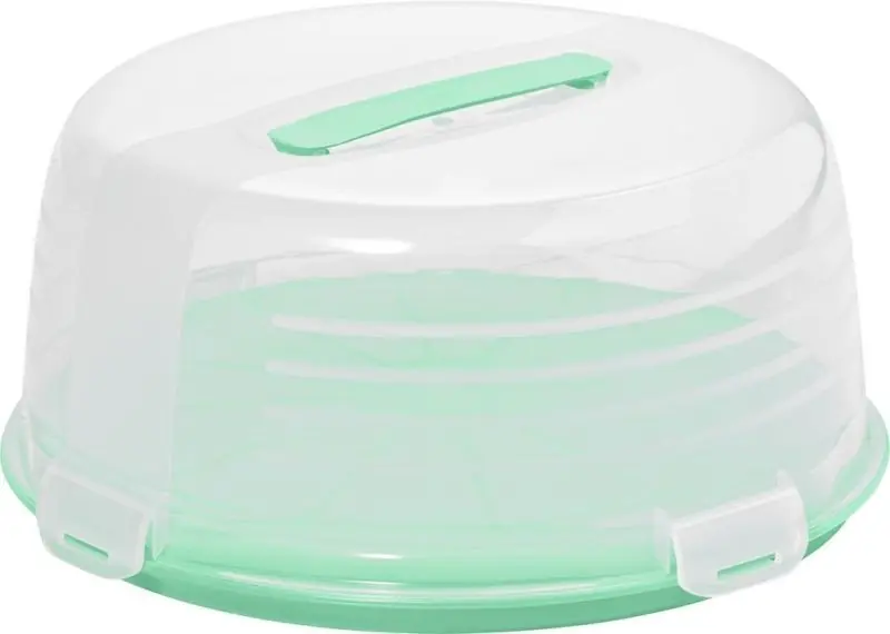 Super-Preis CURVER Tortenbehälter, Kuchenbox 34,7 x 15,6 cm Mint 00416-Q29