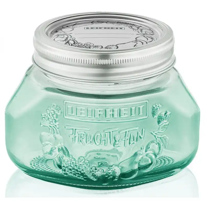 Billig LEIFHEIT 3 Einmachgläser 0,5 L jungle green 36325