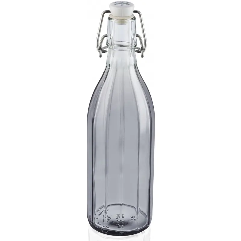 LEIFHEIT 3 Flaschen facette 0,5 L smokey grey 36330 Letzte Chance