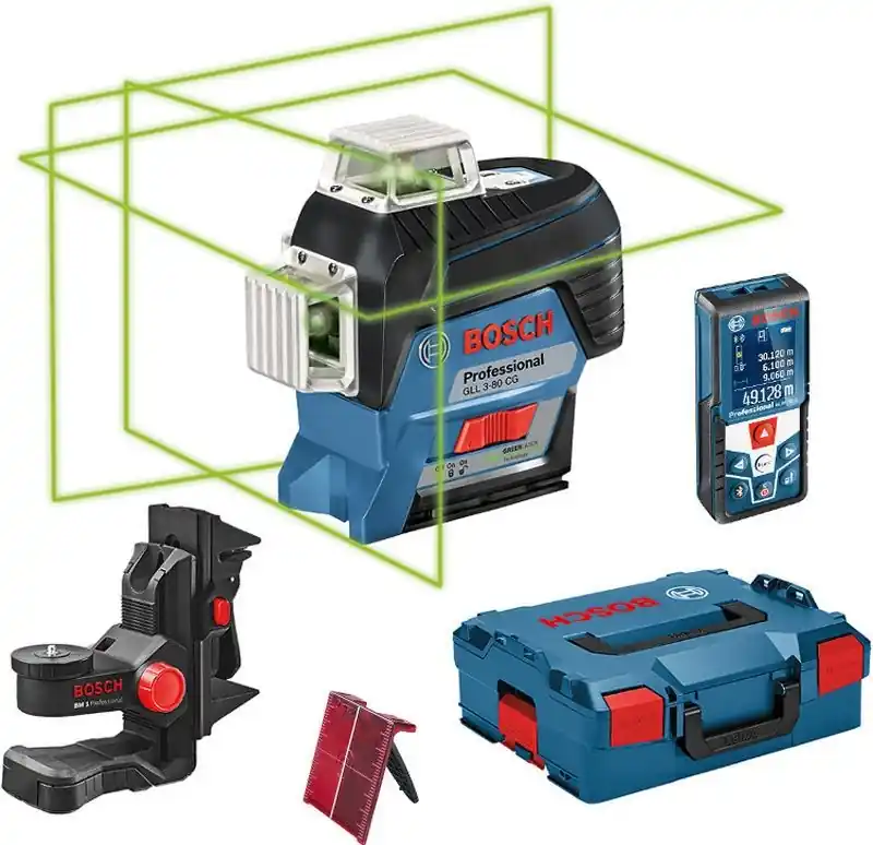 BOSCH GLL 3-80 CG Professional Linienlaser + GLM 50 C Laser-Entfernungsmesser 0601063T04 Top-Angebot