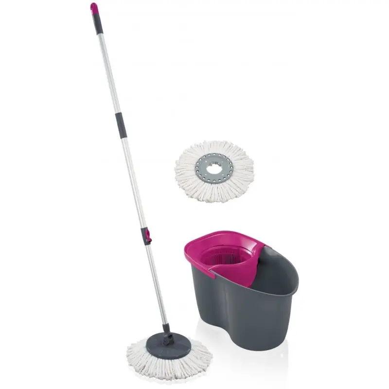 Sonderaktion LEIFHEIT zestaw Rotation Disc Mop grey pink 55267