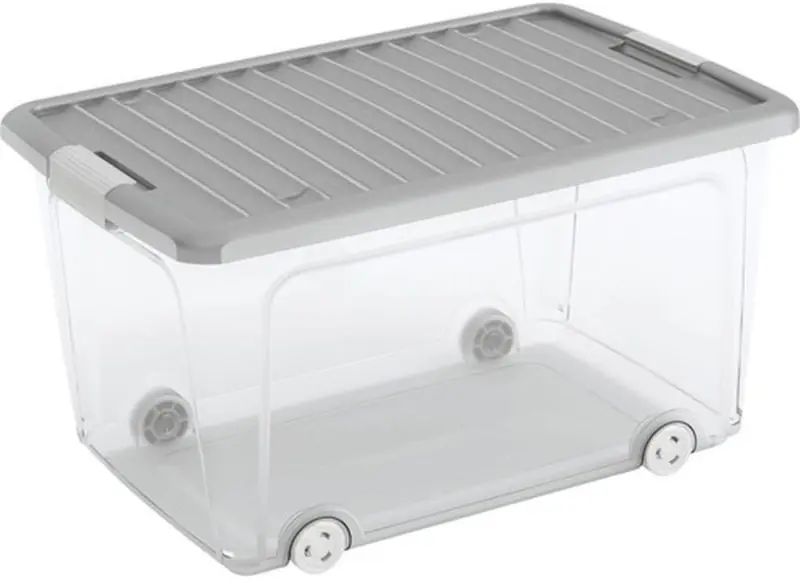 KIS W BOX L 50L 59x39x32cm Transparent/Grau Begrenztes Angebot