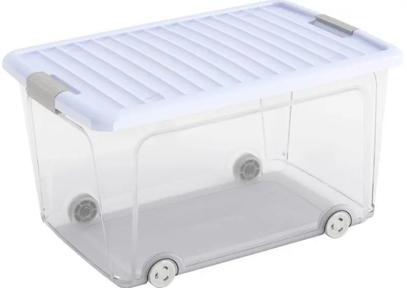 KIS W BOX L 50L 56,5x39x31,5cm Transparent/Blueberry Wochenendangebot