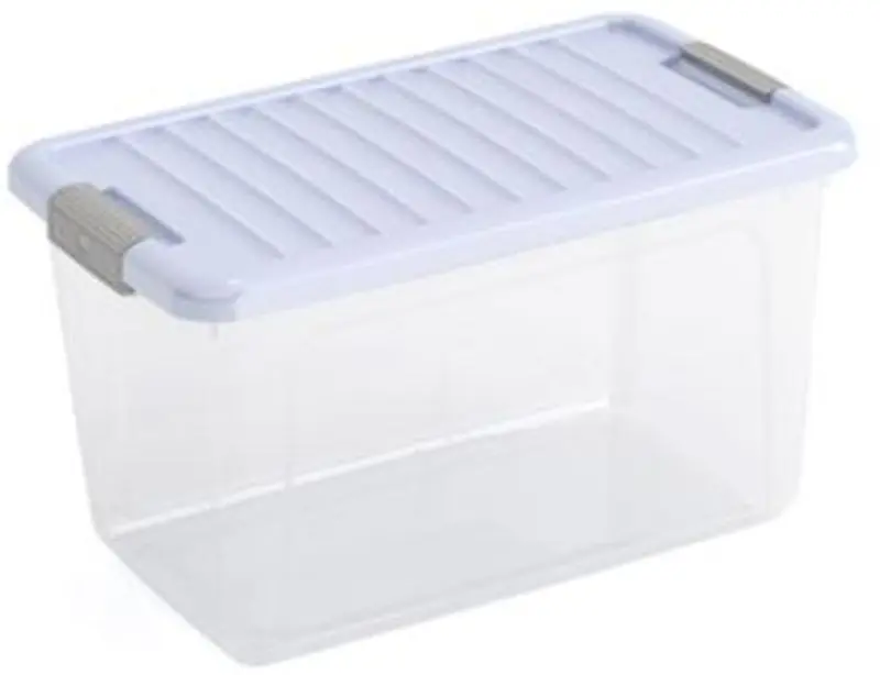 KIS W BOX M 30L 49x30x29cm Transparent/Blueberry Letzte Chance