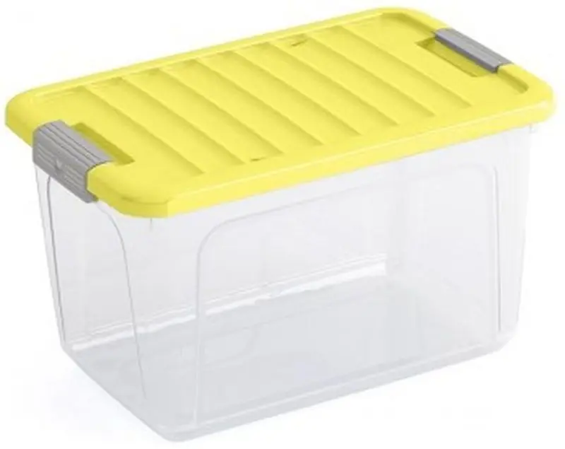 Versand Am Gleichen Tag KIS W BOX M 30L 49x30x29cm Transparent/Gelb