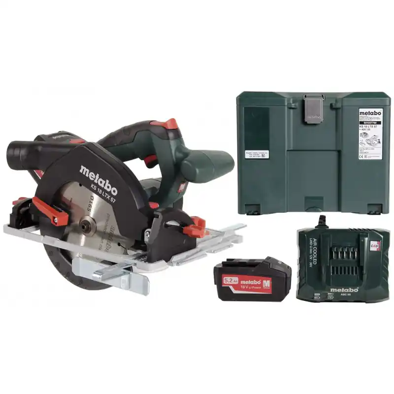 Nur Für Kurze Zeit Metabo KS 18 LTX 57 Akku-Handkreissäge 18V 2x5.2Ah Li-Ion 601857700
