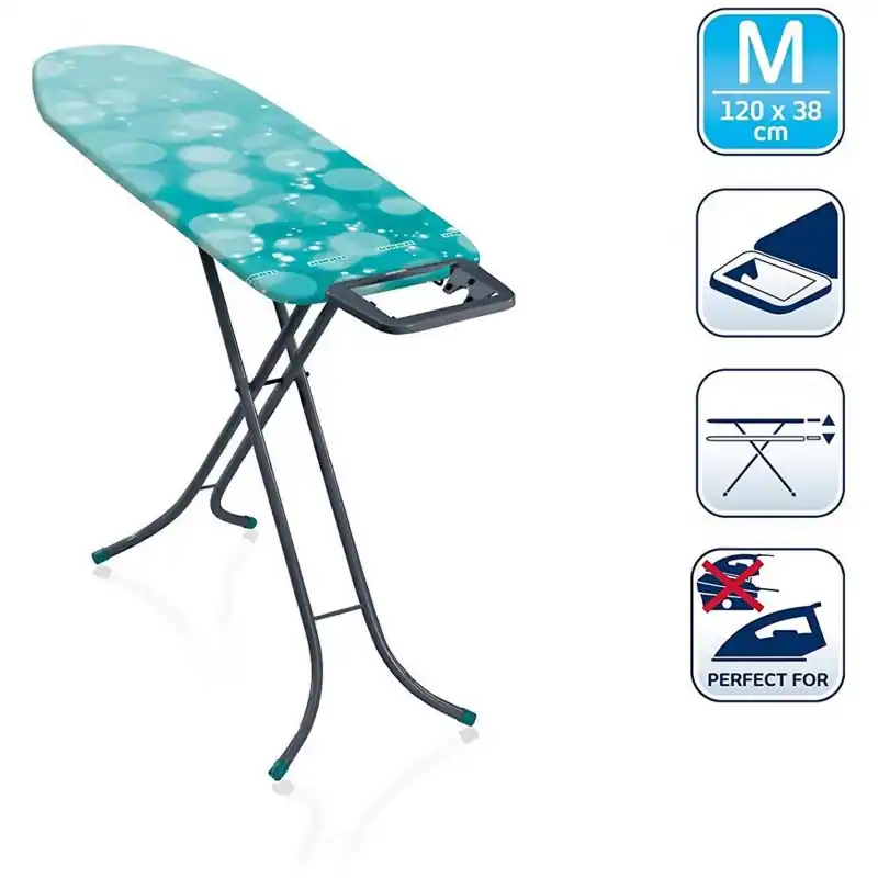 Beliebt LEIFHEIT Classic M M 120x38 cm Basic 60YE Bügeltisch grey lagoon 72438