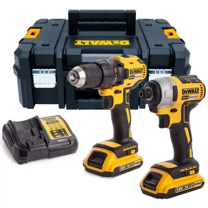 Abverkauf DeWALT DCK2059D2T-QW Akku-Bohrschrauber Schlagschrauber (2x2,0Ah/18V) ,TSTAK II