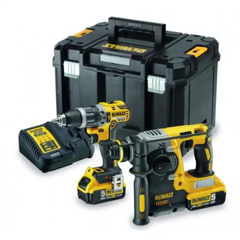 Ausverkauf DeWALT Akku-Set 18 V / 5 Ah (DCD796 / DCH274) - DCK207P2-QW