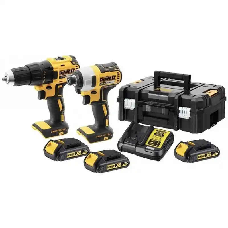 DeWALT 18V DCD778+DCF787, 3x 1,5ah + TSTAK, Schlagbohrschrauber Drehschrauber DCK2060S3T Finale Aktion