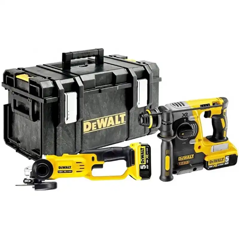 Neue Kollektion DeWALT Akku Pack DCH273 Kombihammer DCG412 Winkelschleifer 18V 2 x 5Ah DCK272P2