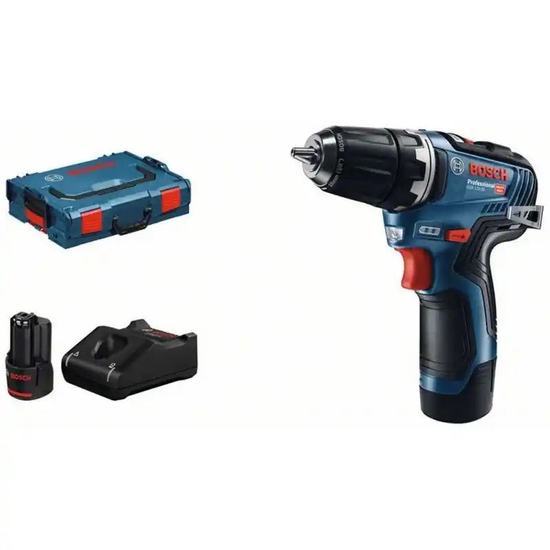 Garantierte Lieferung BOSCH GSR 12V-35 Akku-Bohrschrauber, 2x 12V 3.0Ah, L-Boxx 06019H8002