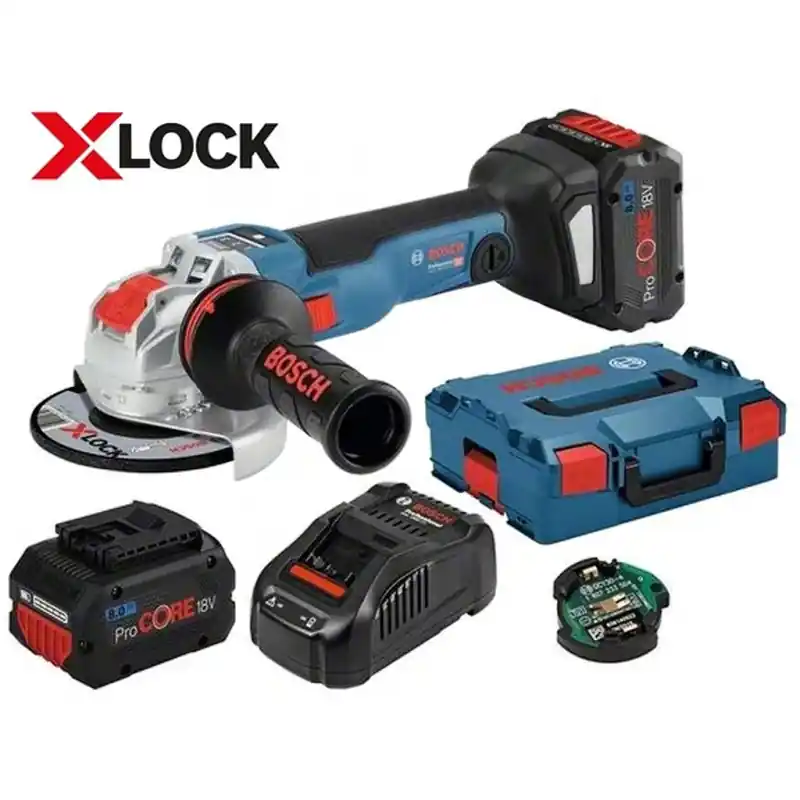 Knallerangebot BOSCH GWX 18V-10 SC Akku-Winkelschleifer 2x 18V 8.0Ah, X-LOCK, 125mm, L-Boxx 06017B0401