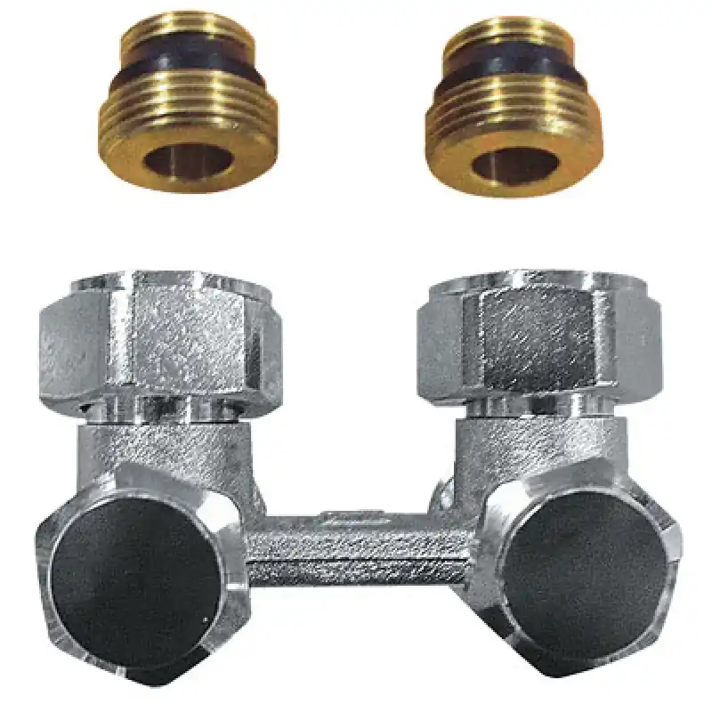 HERZ 3000 Anschlussteil, Eckform, Heizkörperanschluss Rp 1/2 x G 3/4 1346612 Neue Kollektion