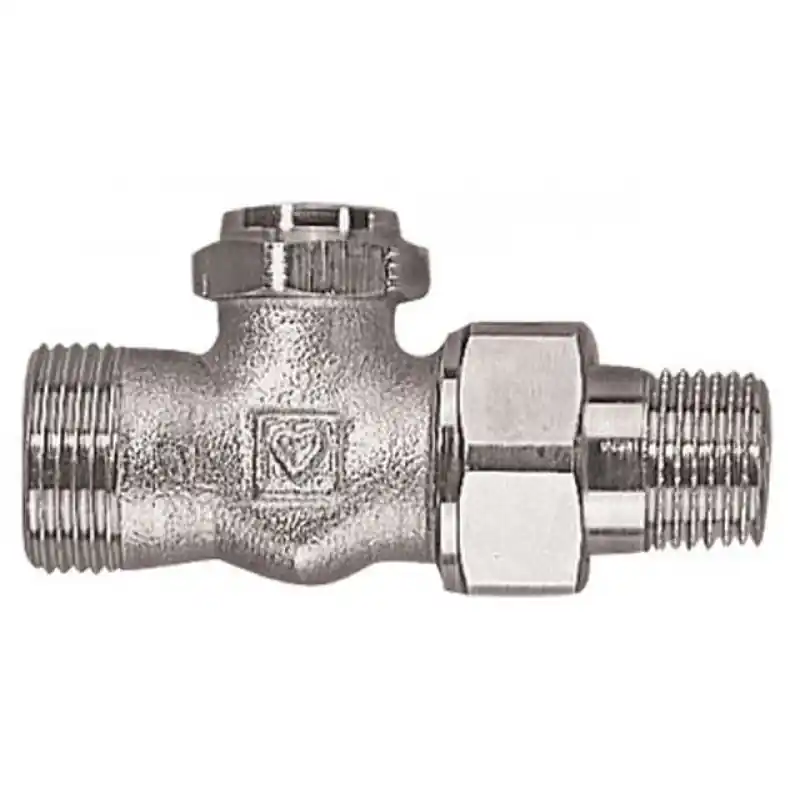 HERZ RL-5-Rücklaufventil Durchgangsform 1/2", mit Voreinstellung und Entleerung 1393711 Neu
