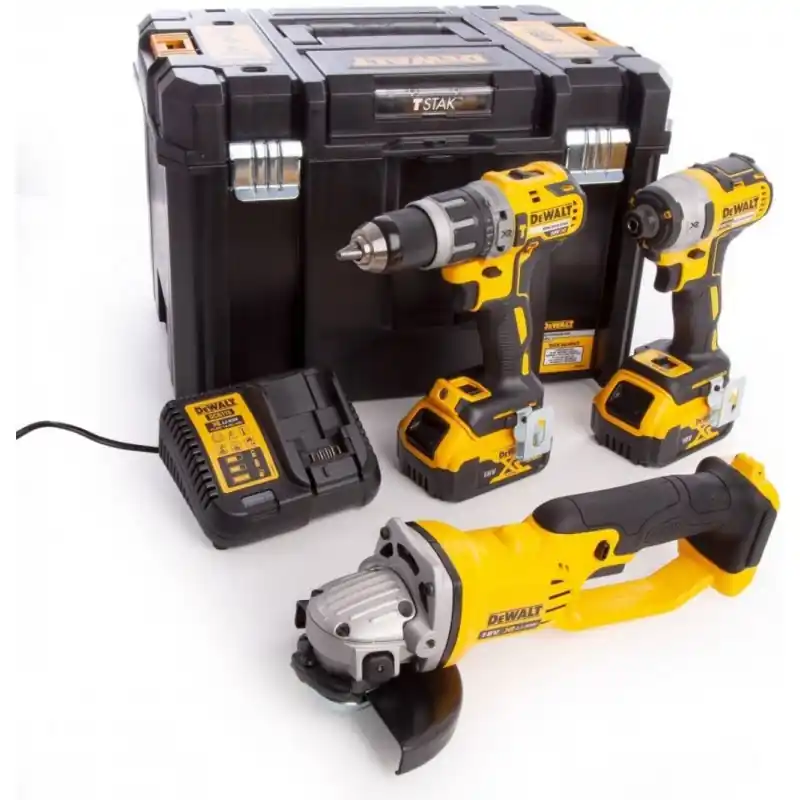 DeWALT DCK383P2T-QW Combo Kit DCD796 + DCF887 + DCG412, 18V XR 2x5,0AH, TSTAK Sofort Bestellen