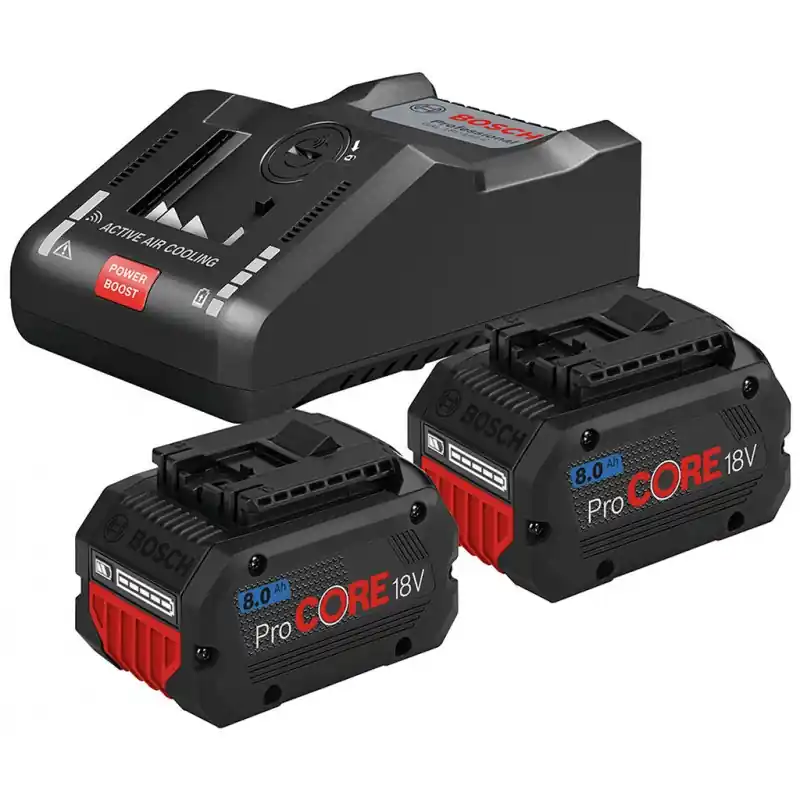 Saisonangebot BOSCH Akku Starter-Set 2x ProCORE 18V 8.0Ah + GAL 18V-160 C 1600A016GP