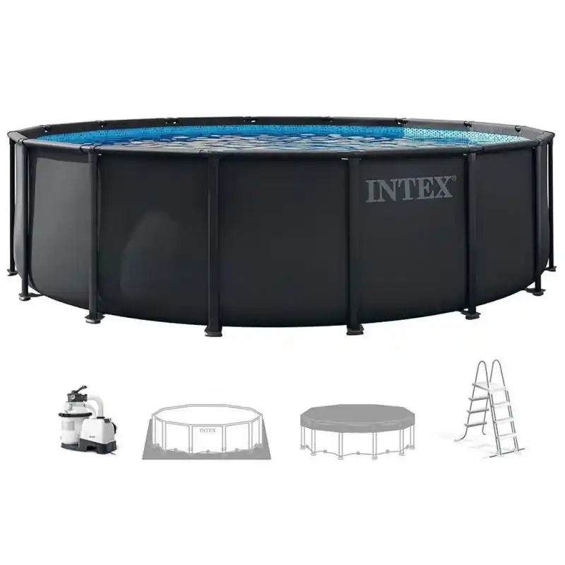 Neue Ware INTEX Ultra XTR Frame Pool-Set 488 x 122 cm mit 220–240-V-Filteranlage 26326ND