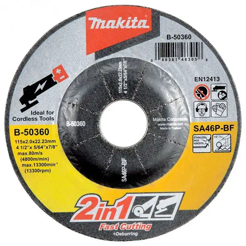 Nur Für Kurze Zeit Makita B-50360 Schruppscheibe 2in1 115x2x22mm Inox