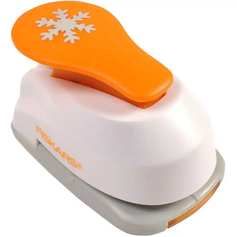Sonderangebot Fiskars Lever Punches Motiv-Hebelstanzer S, Schneeflocke 1,9 cm 1004642