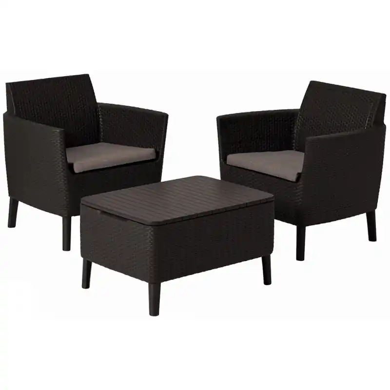 KETER SALEMO Balkon-Set, braun/grau-beige 17205935 Wochenendangebot