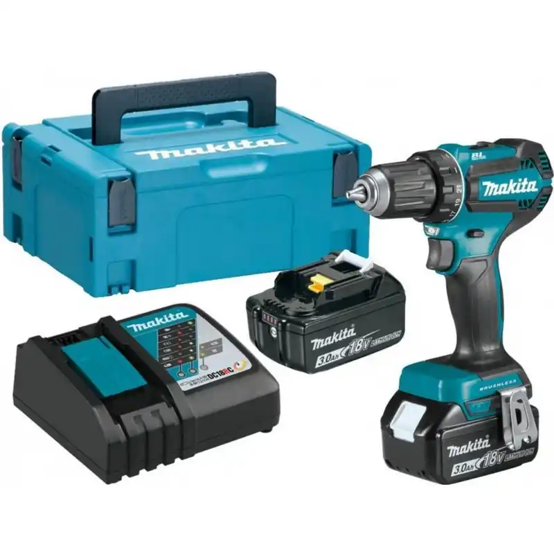 Makita DDF485RFJ2 Akku-Bohrschrauber LXT, Li-ion LXT (2x18V/3,0Ah) Makpac Sichere Zahlung