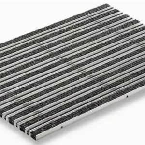 ACO Self Vario Schuhabstreifermatte Rips mit Bürstenstreifen 75 x 50 cm - anthrazit 37161 Neuheit