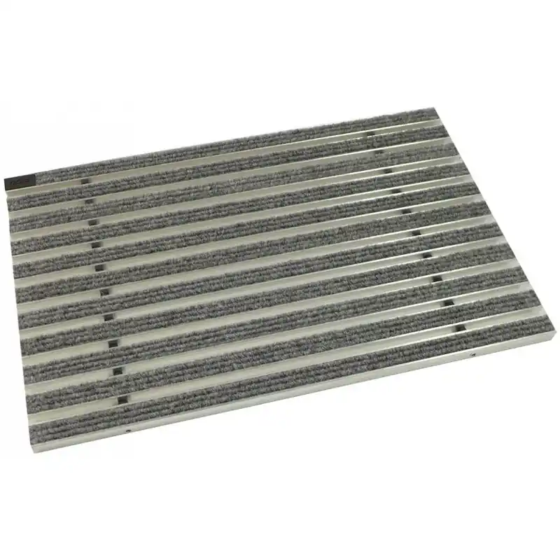ACO Schuhabstreifermatten - Rips, ALU Fußmatte, 100 x 50cm, hellgrau 02182 Preisreduziert