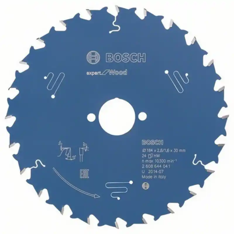 Bosch Kreissägeblatt Expert for Wood, 184 x 30 x 2,6 mm, 24 2608644041 Nur Für Kurze Zeit