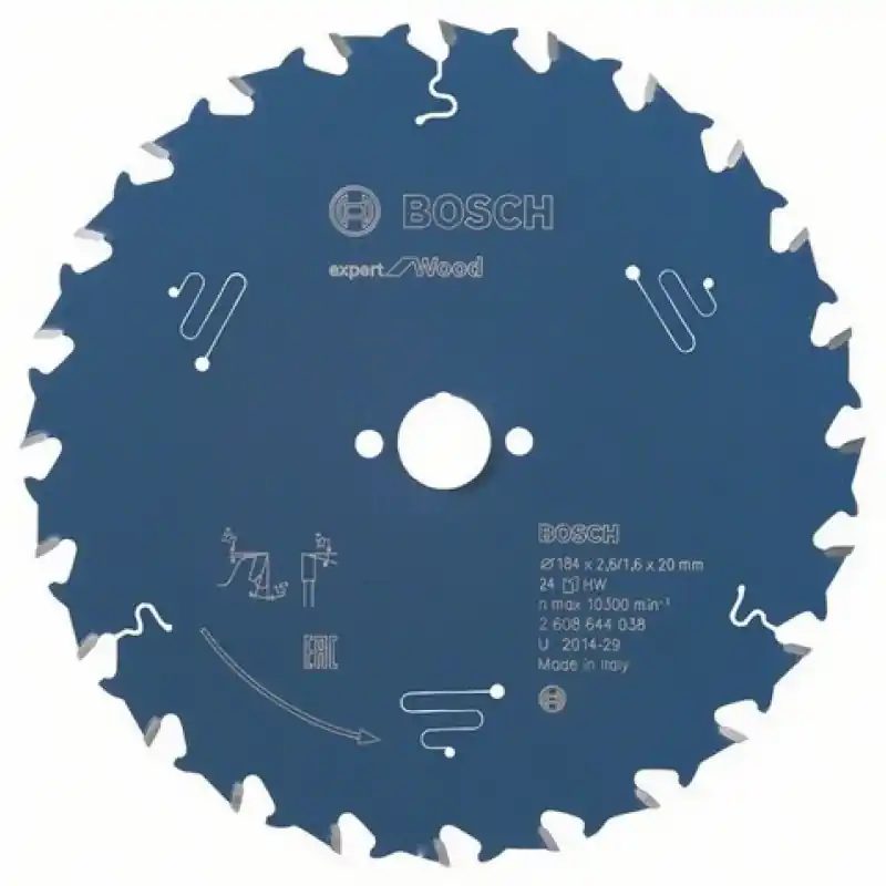 Preis Gesenkt Bosch Kreissägeblatt Expert for Wood, 184 x 20 x 2,6 mm, 24 2608644038