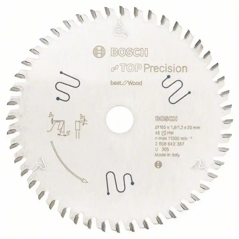 Bosch Kreissägeblatt Top Precision Best for Multi Material 165 x 20 x 1,8 mm, 56 Solange Der Vorrat Reicht