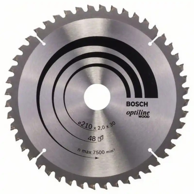 Neue Kollektion Bosch Kreissägeblatt Optiline Wood für Kapp-und Gehrungssägen, 210x30x2,0mm, 2608640430