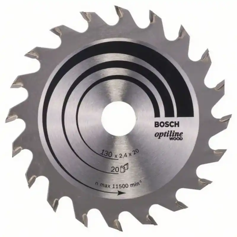 Bosch Kreissägeblatt Optiline Wood für Handkreissägen, 130 x 20/16 x 2,4 mm, 2608640582 Schnäppchen