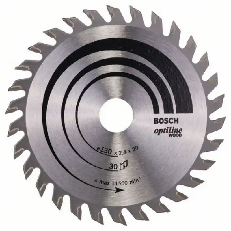 Bosch Kreissägeblatt Optiline Wood für Handkreissägen, 130 x 20/16 x 2,4 mm, 2608640583 Finale Aktion