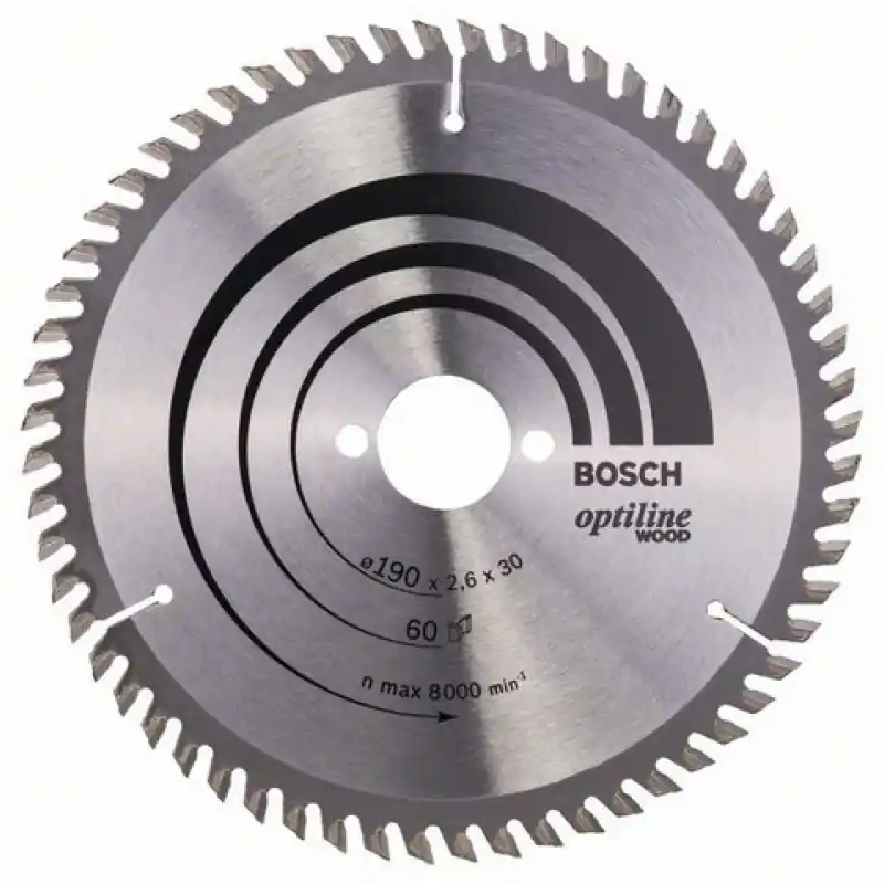 Bosch Kreissägeblatt Optiline Wood für Handkreissägen, 190 x 30 x 2,6 mm, 60 Top-Angebot