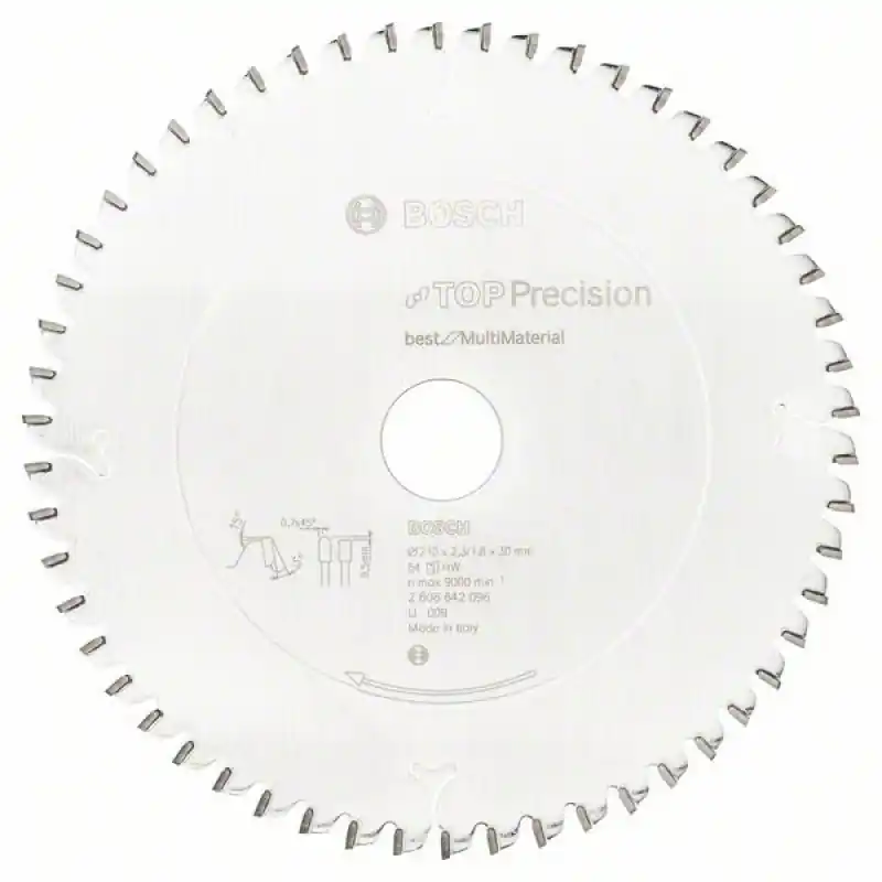 Aktuell Bosch Kreissägeblatt Top Precision Best for Multi Material, 210 x 30 x 2,3 mm, 54
