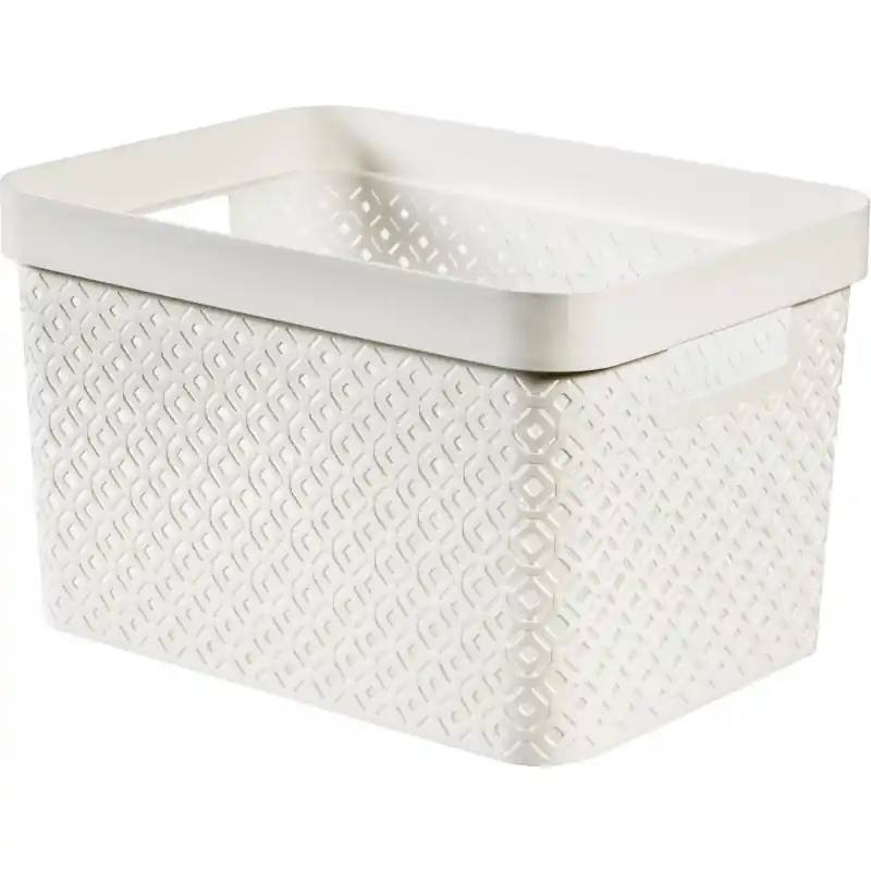 CURVER TERRAZZO L 17L Aufbewahrungskorb 36 x 27 x 22 cm weiß 01878-W36 Sonderaktion
