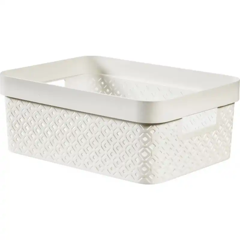 CURVER TERRAZZO M 11L Aufbewahrungskorb 36 x 27 x 14 cm weiß 01880-W36 Angebot