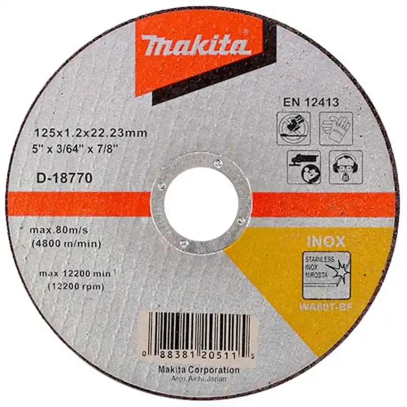 Makita D-18770 Trennscheibe 125x1,2x22mm Inox (1 Stück) Expressversand