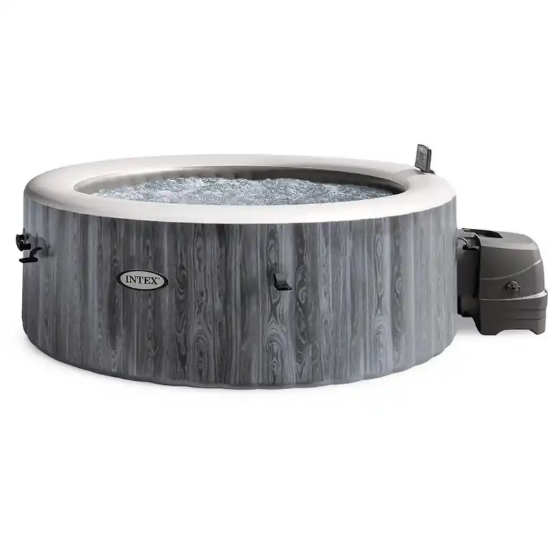 INTEX PureSpa Greywood Bubble Deluxe Whirlpool für 4 Personen S2 28440 Mega-Angebot
