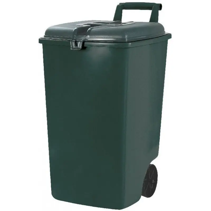 Begrenztes Angebot CURVER 100L Mülltonne, 60 x 47 x 75 cm, grün 17187652