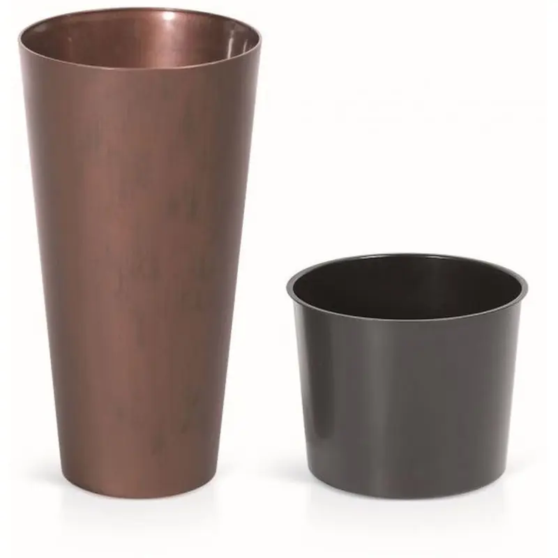 Nur Heute Prosperplast TUBUS SLIM Corten Blumentopf 40 cm, Patina Stahl DTUS400C-7601U