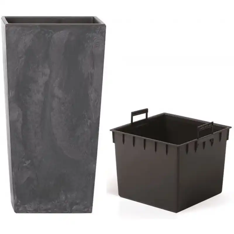 Prosperplast URBI SQUARE EFFECT Blumentopf 14 cm, anthrazit DURS140E-S433 Top-Angebot