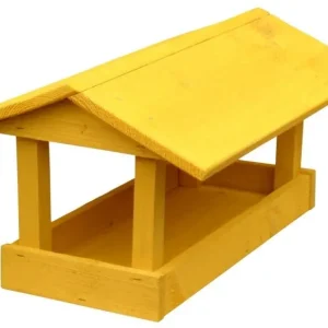 Futterstation für kleine Vögel, 24x40x20 cm, gelb Neue Ware