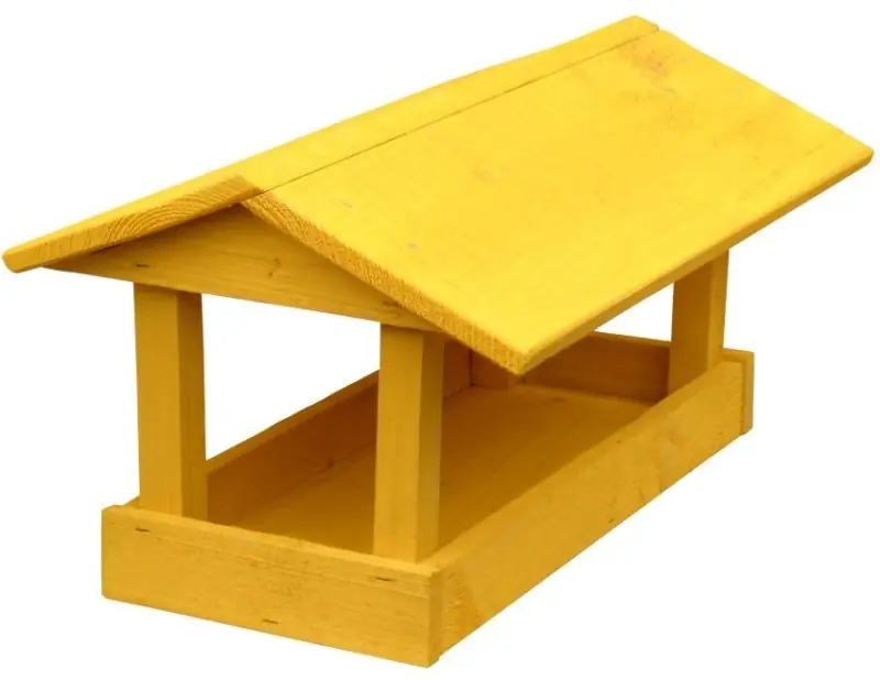 Futterstation für kleine Vögel, 24x40x20 cm, gelb Neue Ware