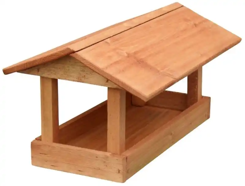 Neu Futterstation für kleine Vögel, 24x40x20 cm, braun
